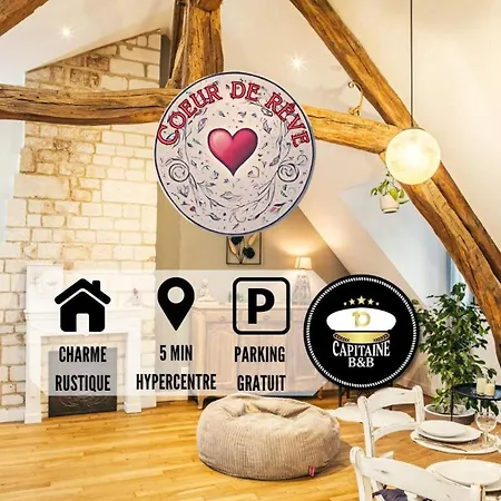 Coeur De Reve - 5Min Hypercentre - Stationnement Gratuit Public Appartement Troyes Buitenkant foto